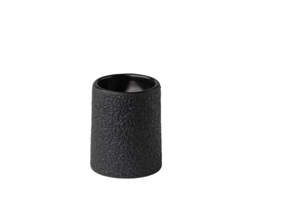 Tower plate vulcanic black 8 x 10 cm