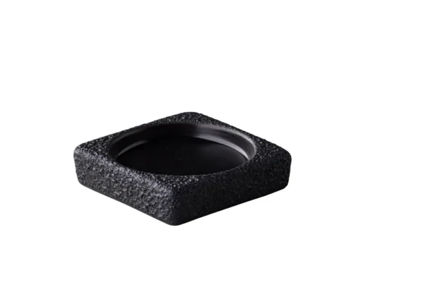 Squared dipper vulcanic black 8 cm