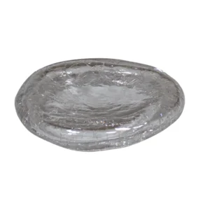 Crackled glass Pillow plate 15,7 x 3,2 cm