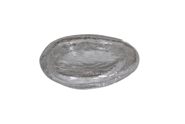 Crackled glass Pillow plate 15,7 x 3,2 cm