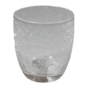 Tumbler crackeled Glas 8x9cm 300ml