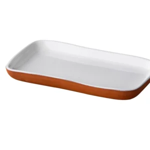 Teller rechteckig weiss 20x12cm - Stoneheart