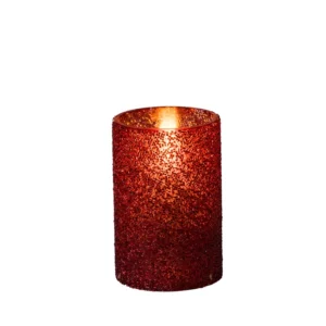 Windlicht (rot) 7,5x12cm - Nordic