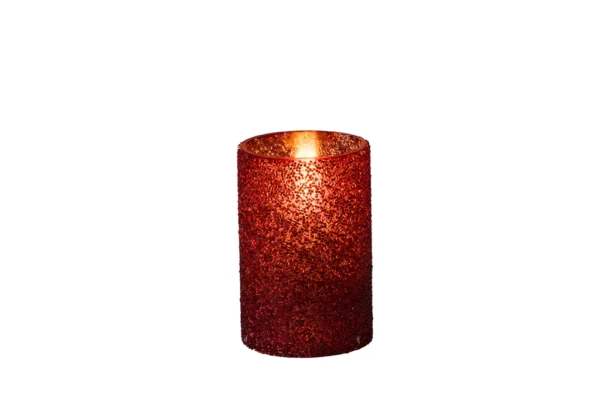 Windlicht (rot) 7,5x12cm - Nordic