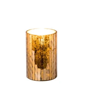 Windlicht (gold) 7,5x12cm - Nordic