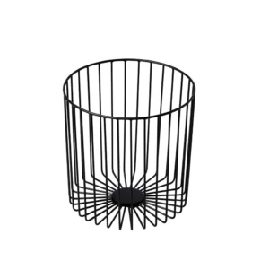 Servierkorb schwarz 23x23cm - Edelstahl