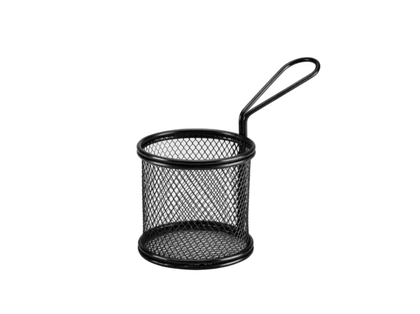 Servier-Frittierkorb rechteckig 14x9cm - Gun Metal Black
