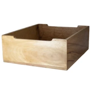 Buffetbehälter (Mangoholz) für GN 1/2 35x29x12cm