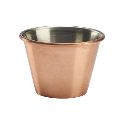 Ramekin glatt 6x4,4cm 71ml - Kupfer/Edelstahl