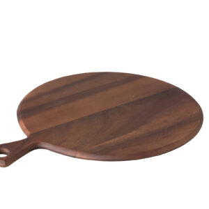 Aka.holzbrett rund m. Gr. u. Aussp. 44x34x1,5cm-HZ