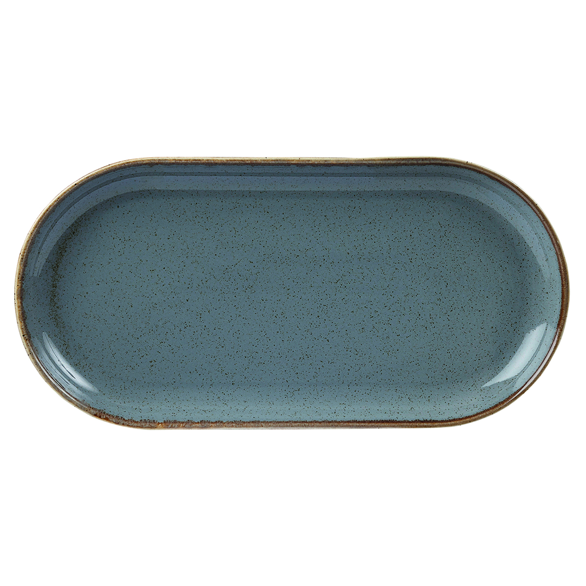 Teller oval schmal 30x15cm - Storm