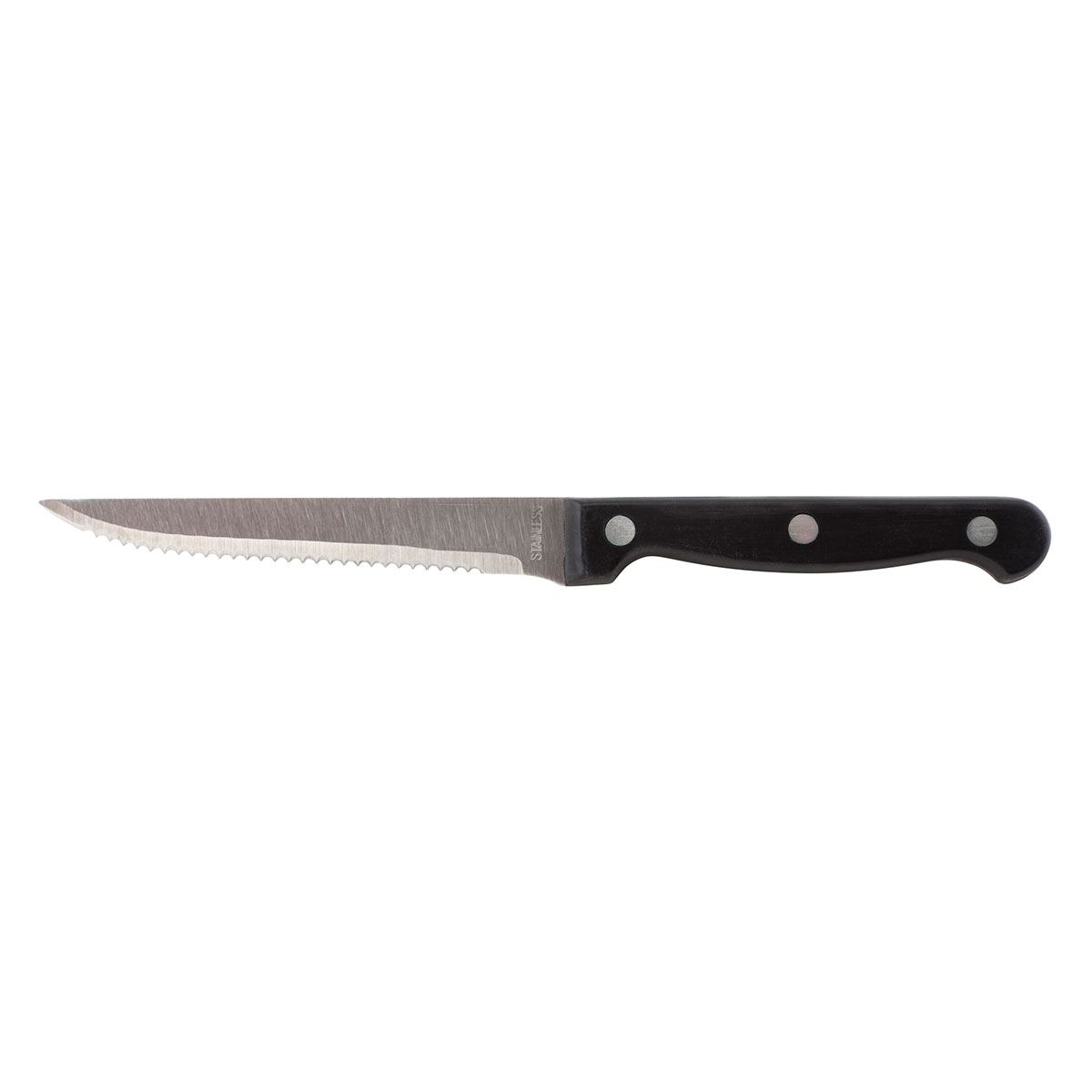 Steakmesser mit schwarzem Griff 22cm