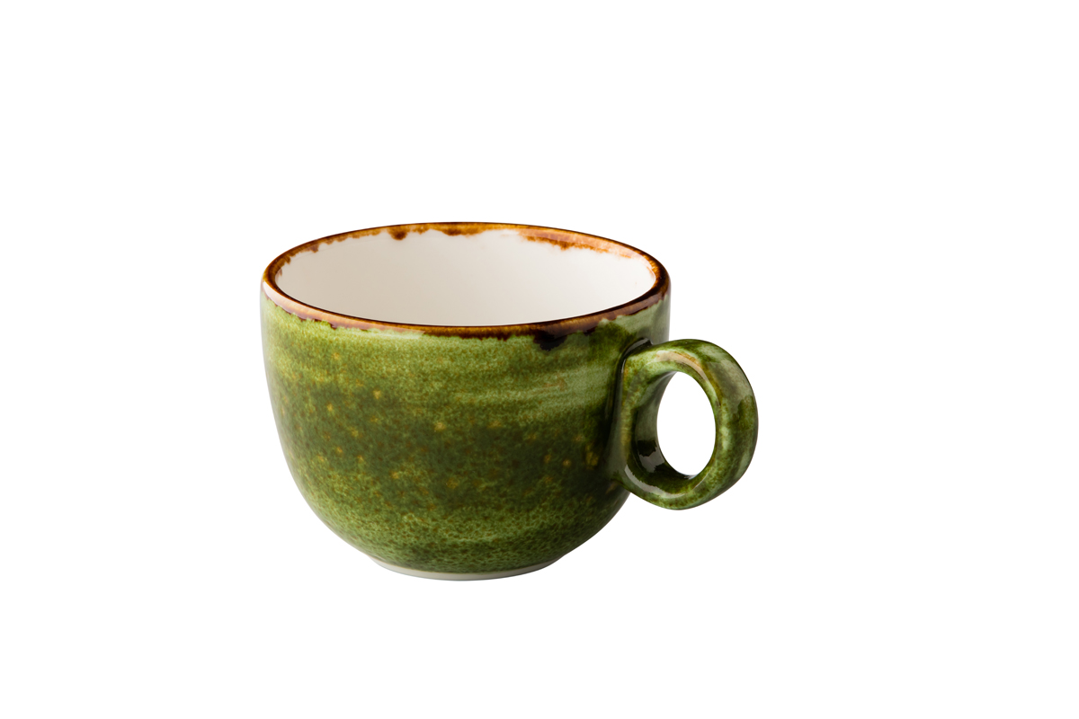 Kaffeetasse stapelbar (grün) 10 x 7,5 cm, 350ml