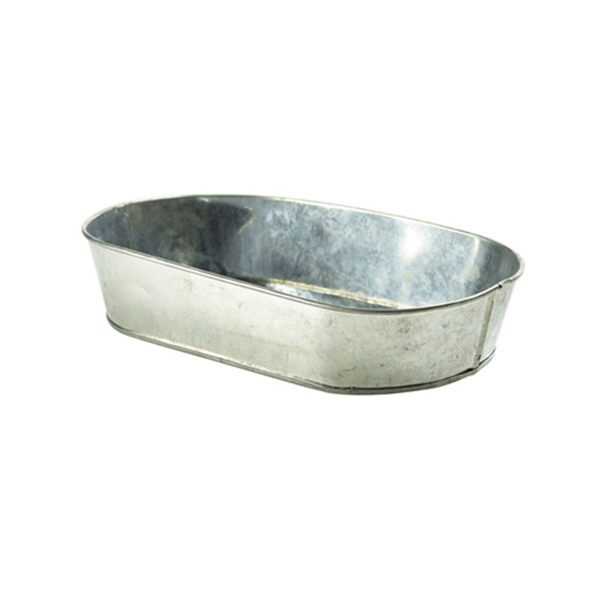 Servierschale oval 24x15x5cm - Galvanisiert