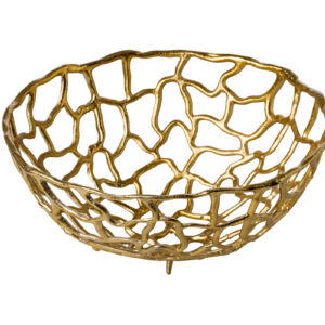 Servierkorb gold 38x20cm - Aluminium