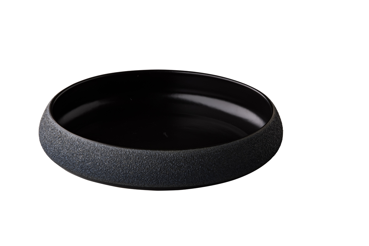 Vulanic Deep Plate Black 24 x 5 cm