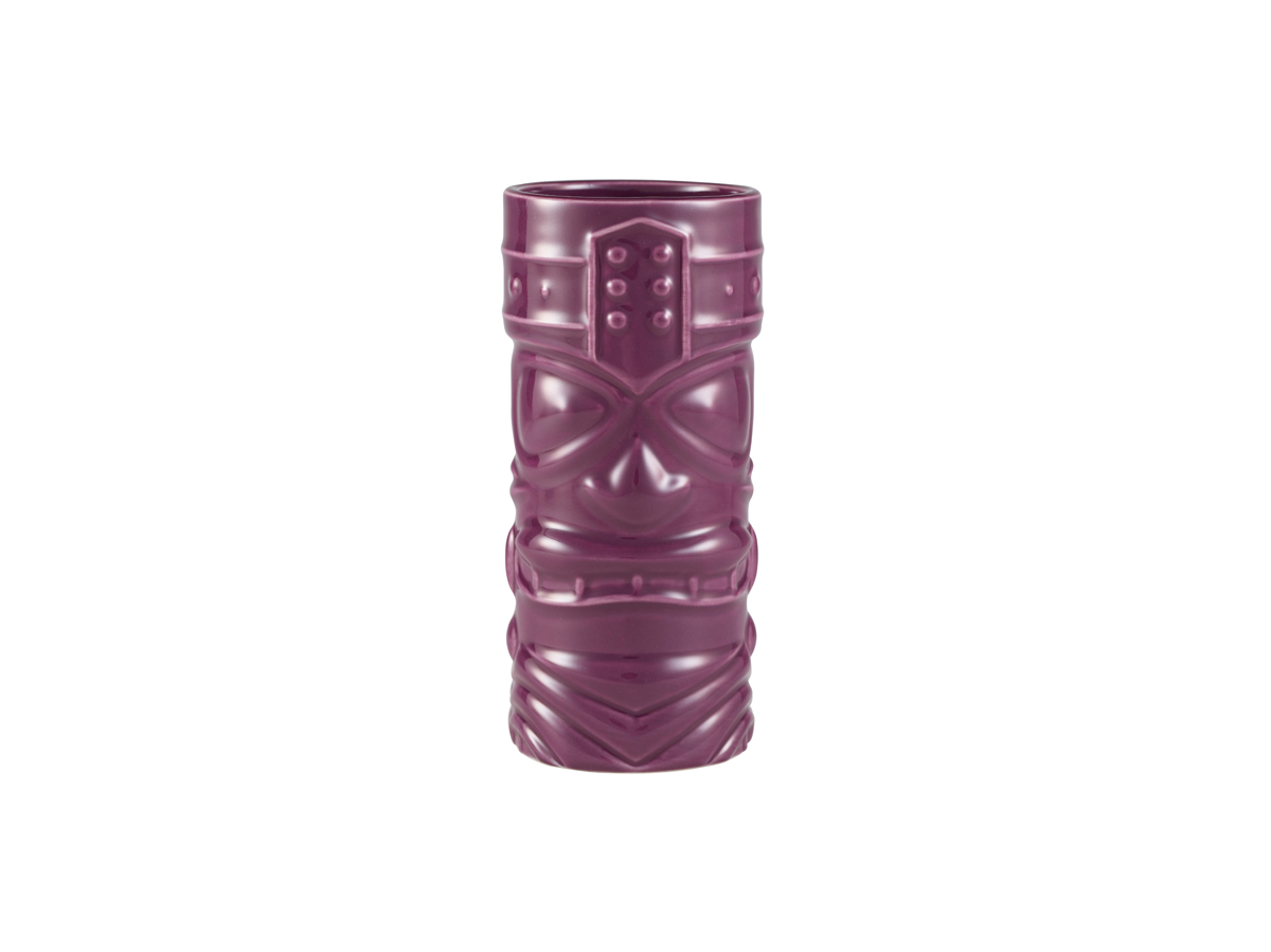 Tiki Becher 7,6x16,5cm 400ml (lila) - Cocktail