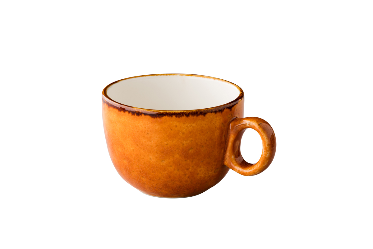 Kaffeetasse stapelbar (orange) 10 x 7,5 cm, 350ml