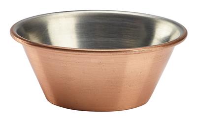 Ramekin glatt 6,3x2,3cm 43ml - Kupfer/Edelstahl