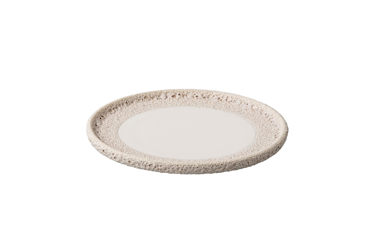 Side plate Vulcanic white 16,5 cm