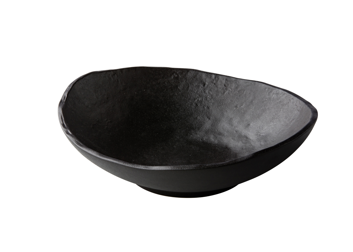 Teller tief schwarz 25cm - Oyster