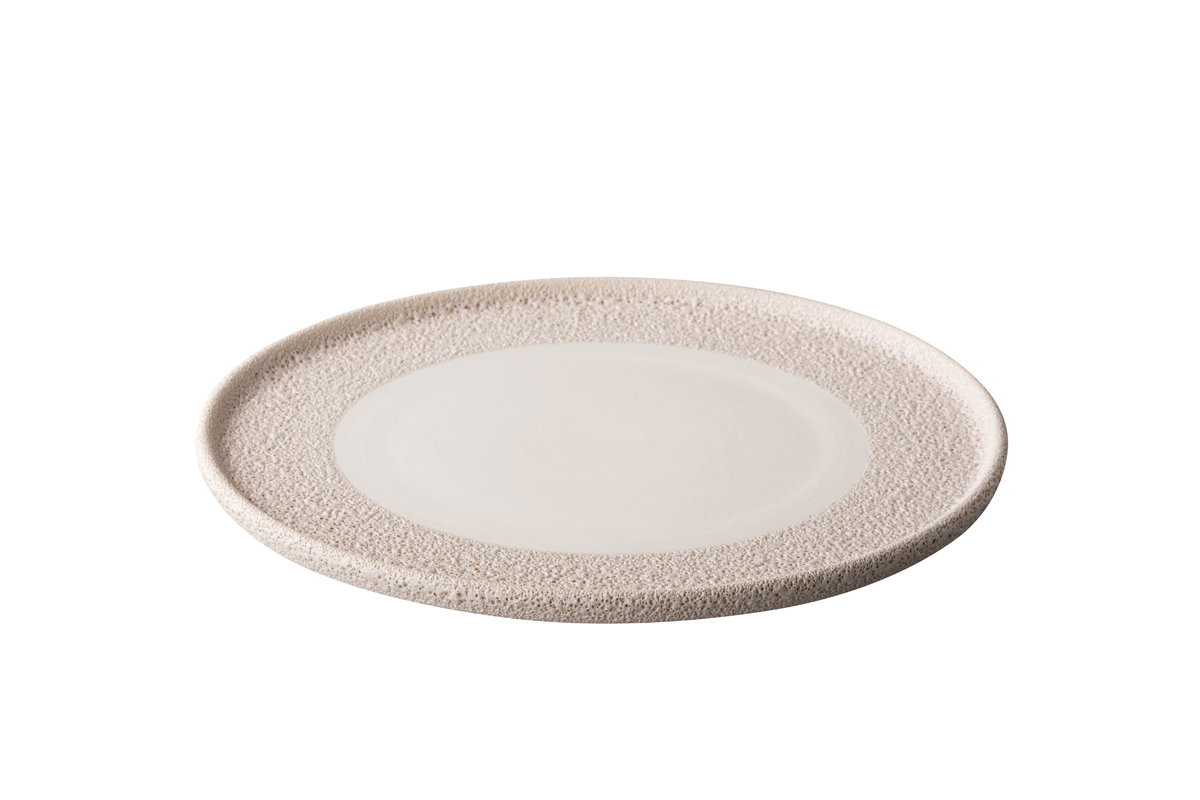 Plate Vulcanic White 28cm