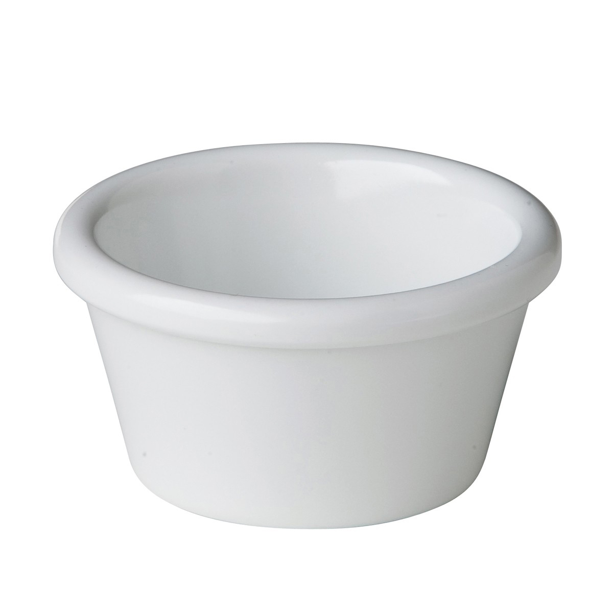 Ramekin geriffelt weiß 7x3,7cm 70ml - Melamin