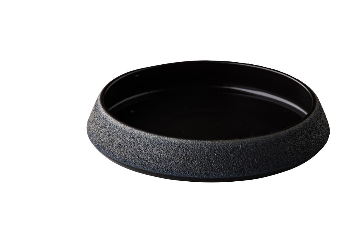 Vulcanic Conical Plate Black 20 cm