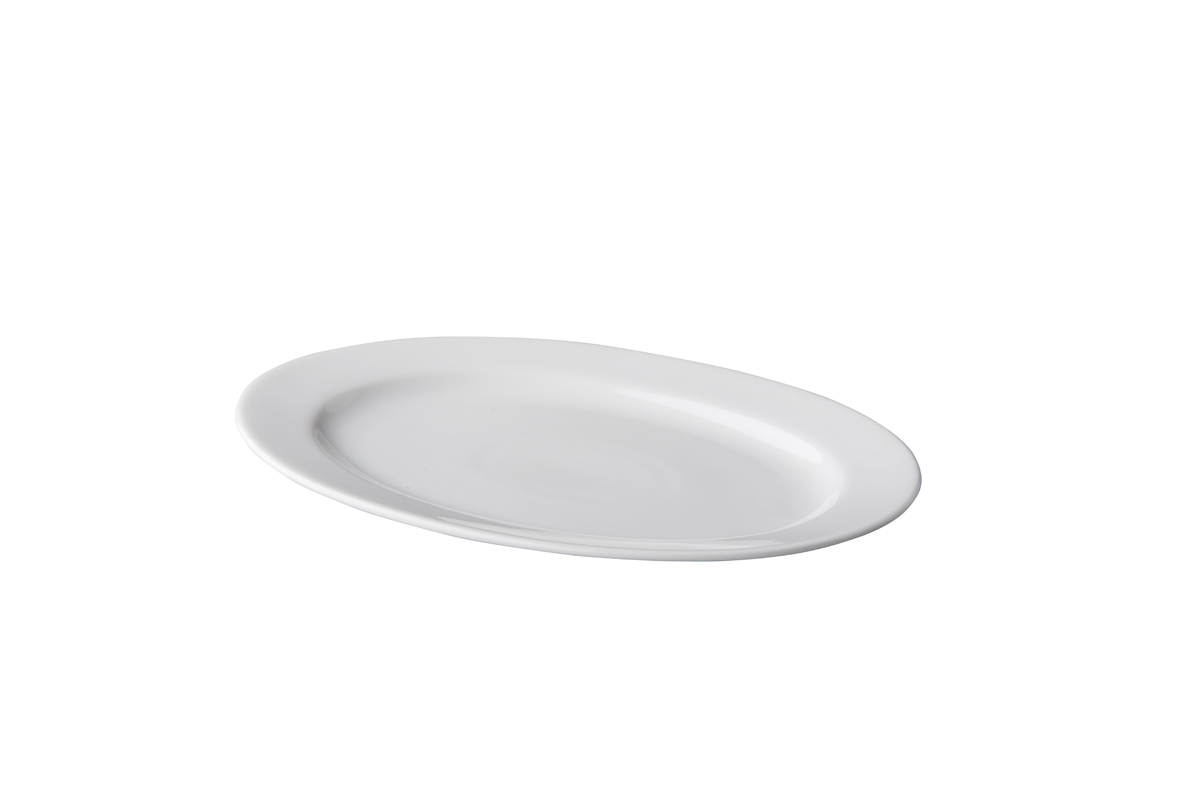 Servierteller Milch und Zucker, Platte oval 22 cm