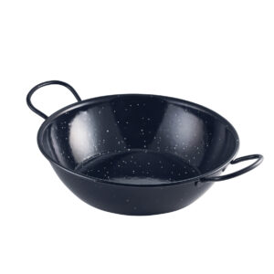 Wokpfanne schwarz 26x7,1cm 2l - Emaille