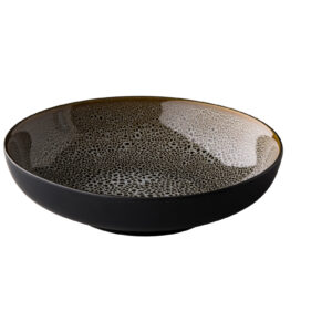 Teller tief braun/grau 22cm - Speckle