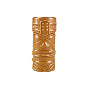 Tiki Becher 7,6x16,5cm 400ml (braun) - Cocktail