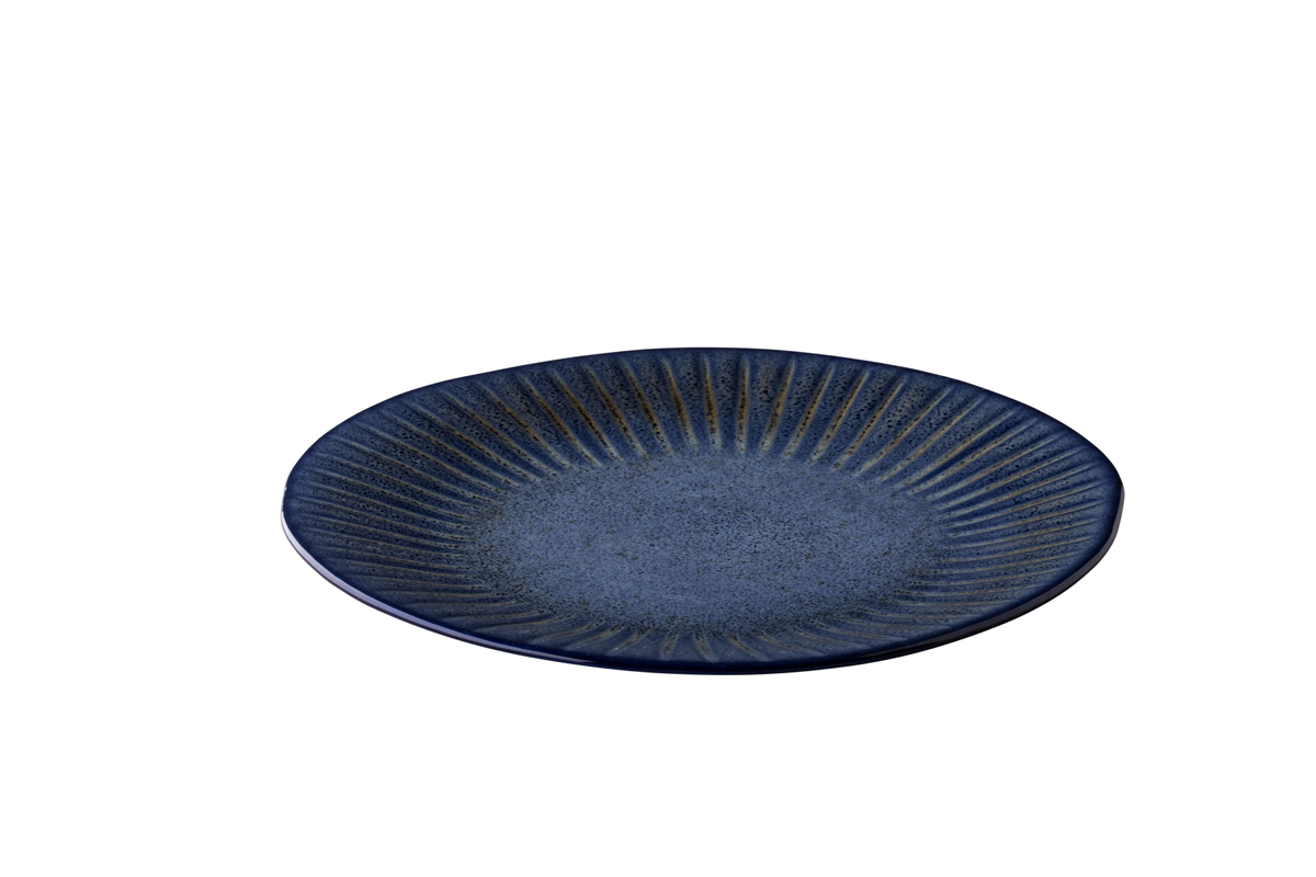 Teller rund 28,5cm- Stoneblue