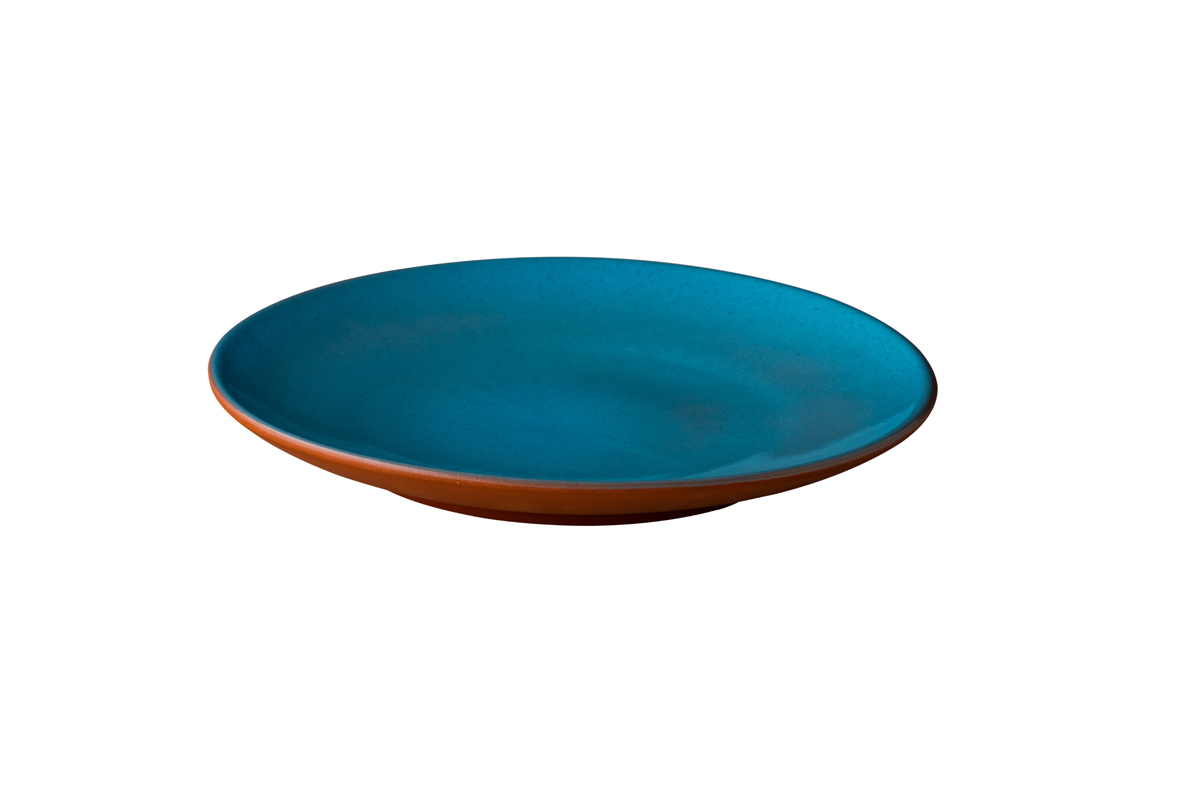 Teller flach blau - 20cm - Stoneheart