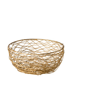 Drahtkorb 26,5x10cm - gold