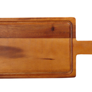 Aka.holzbrett recht. mit Gr.u.Ri 35x18x2cm - Holz