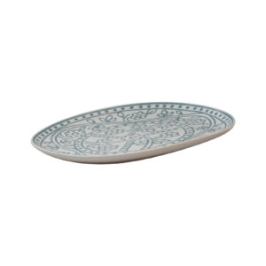 Teller flach oval / rechteckig 21x16,5cm (blau) - Barcelona