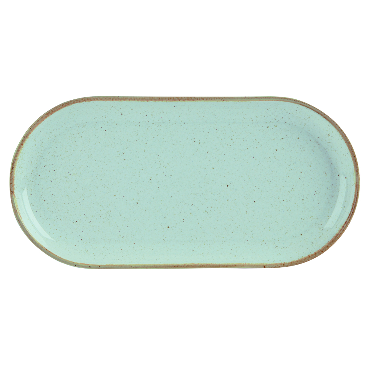 Teller oval schmal 30x15cm - Stone