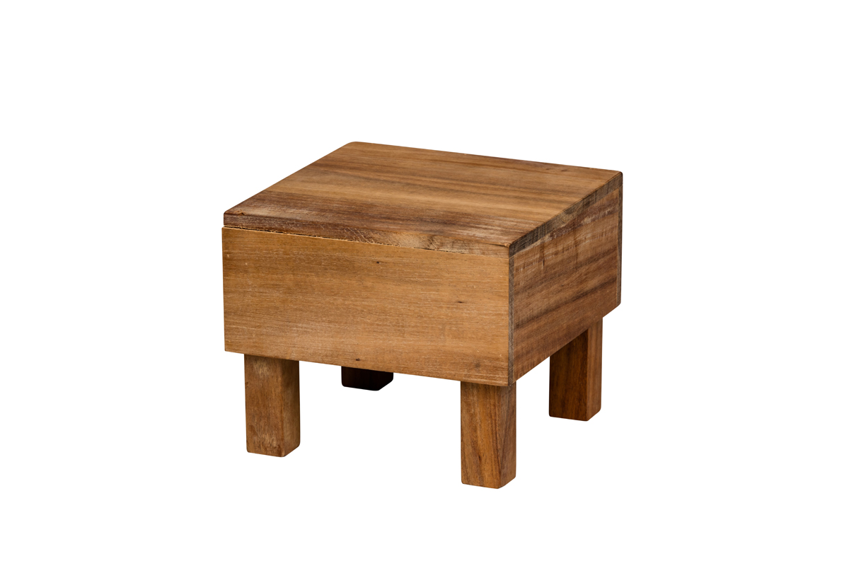 Servierblock hoch Akazienholz 18x18x15cm - Buffet