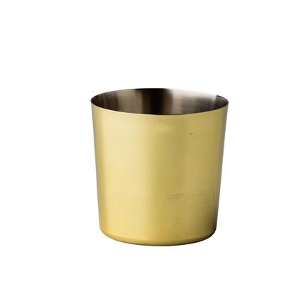 Servierbecher glatt (gold) 8,7 x 8,6 cm, 420 ml