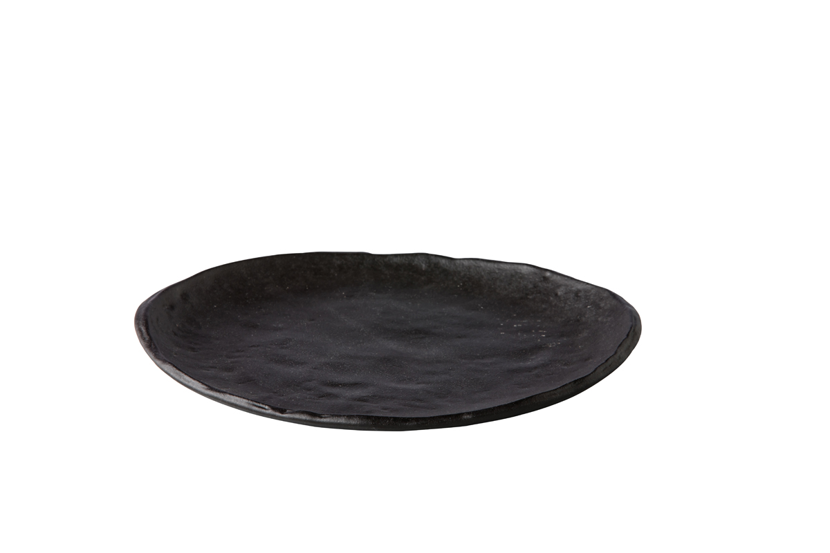 Teller flach schwarz 21cm - Oyster