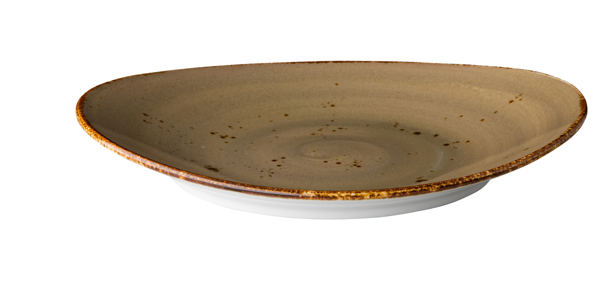 Teller oval reaktiv  30x25,5cm - Sand