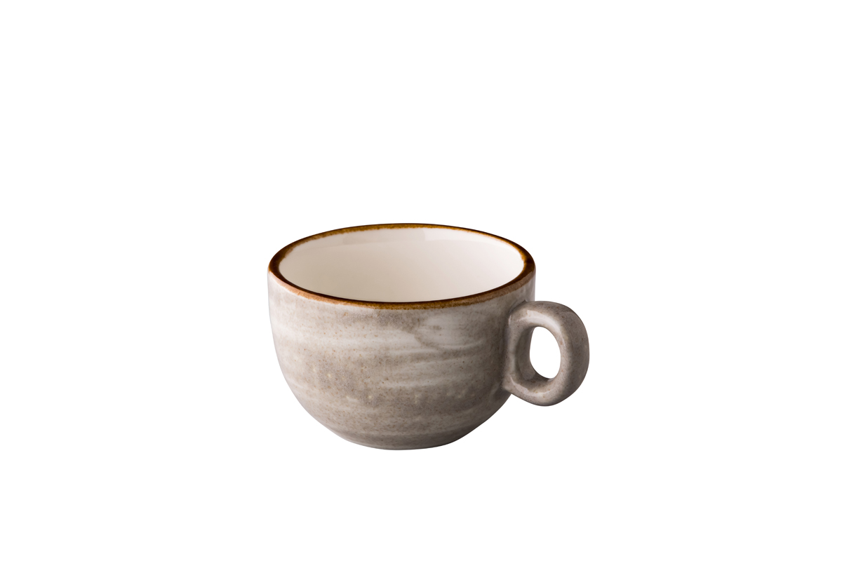 Kaffeetasse 200 ml stapelbar (hellgrau) - Jersey