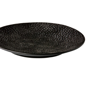 Teller flach coupe schwarz 16cm - Honeycomb