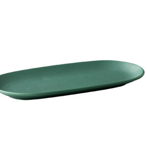 Teller flach, oval 30 x 15 cm (grün) - Tinto